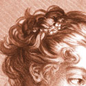 Detail from Bust in Profile of a young Woman