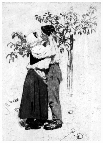Ferdinand Schmutzer (1870–1928): The Kiss.