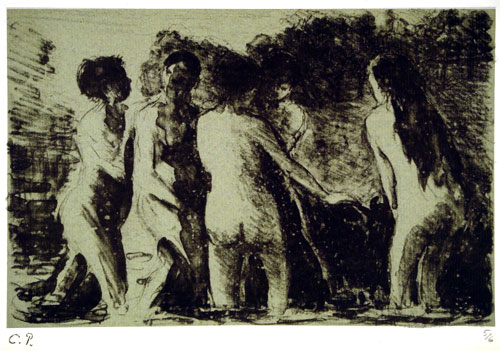 Camille Pissarro (1830–1903): Théorie de Baigneuses